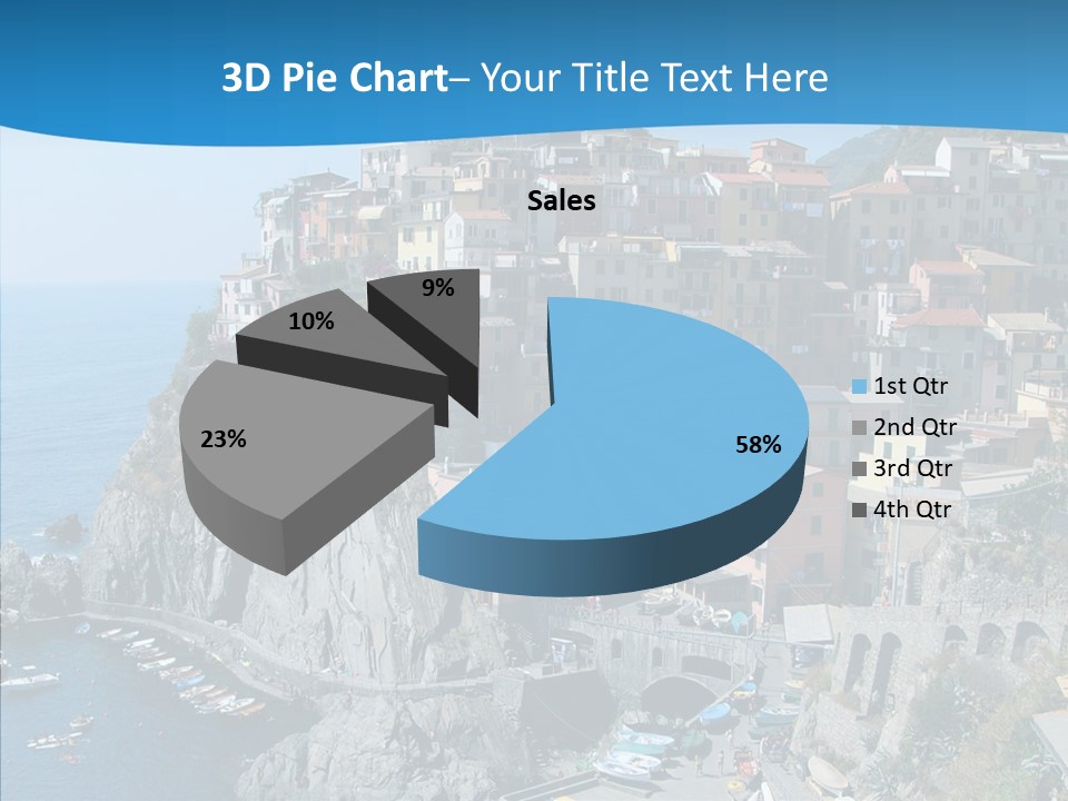 Europe Tourist Harbor PowerPoint Template