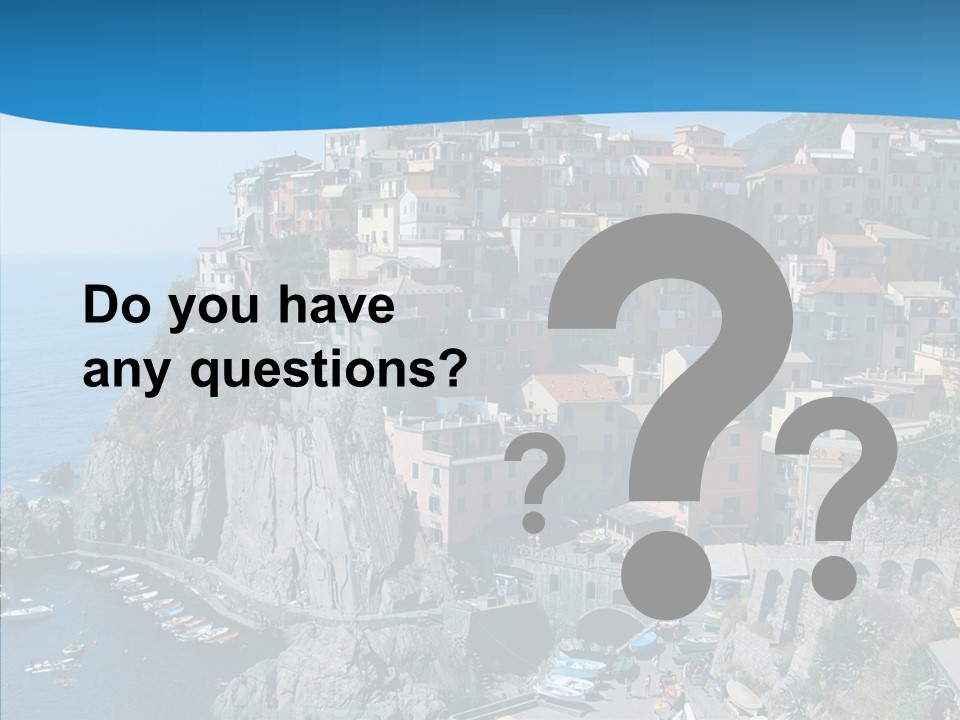 Europe Tourist Harbor PowerPoint Template