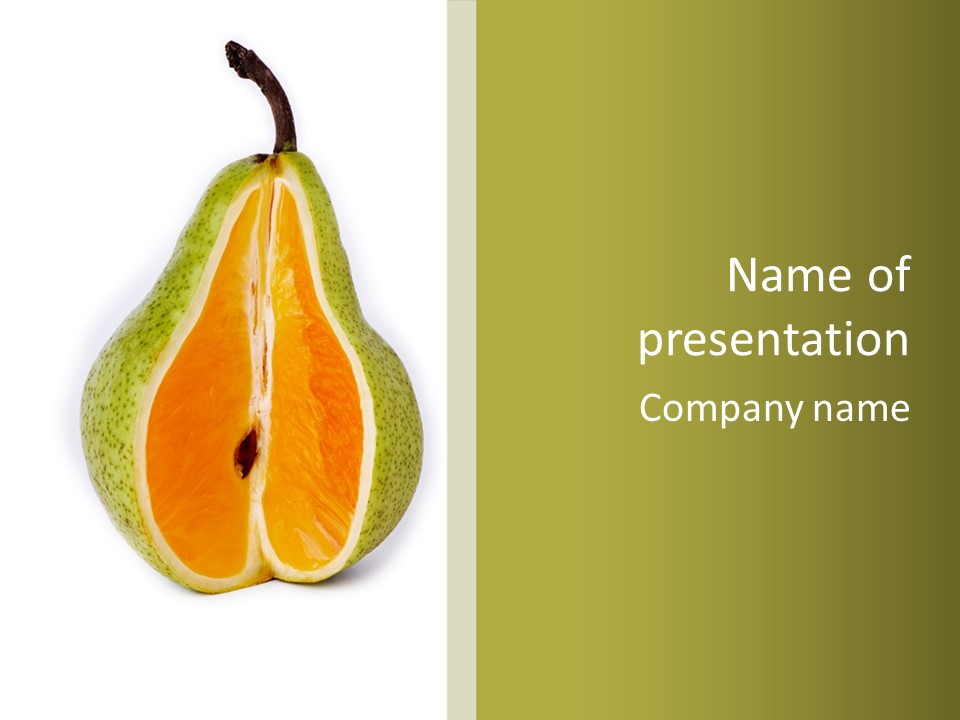 Sweet Pear Stem PowerPoint Template