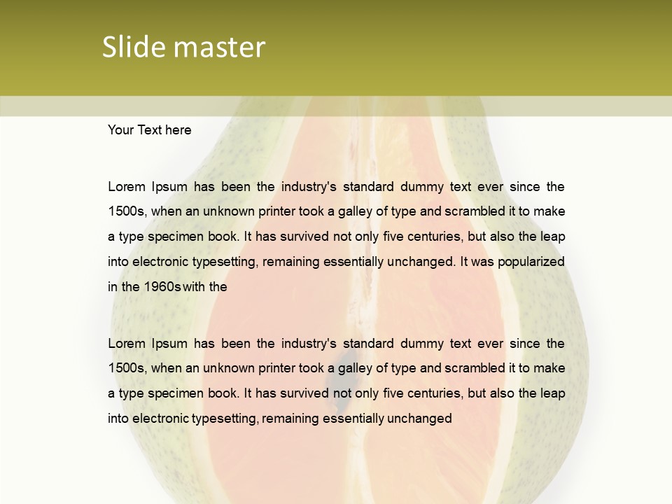 Sweet Pear Stem PowerPoint Template