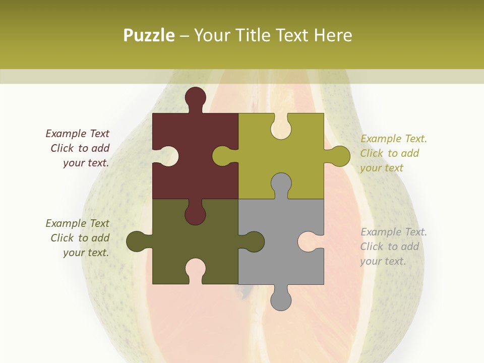 Sweet Pear Stem PowerPoint Template