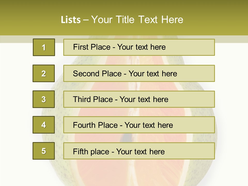 Sweet Pear Stem PowerPoint Template