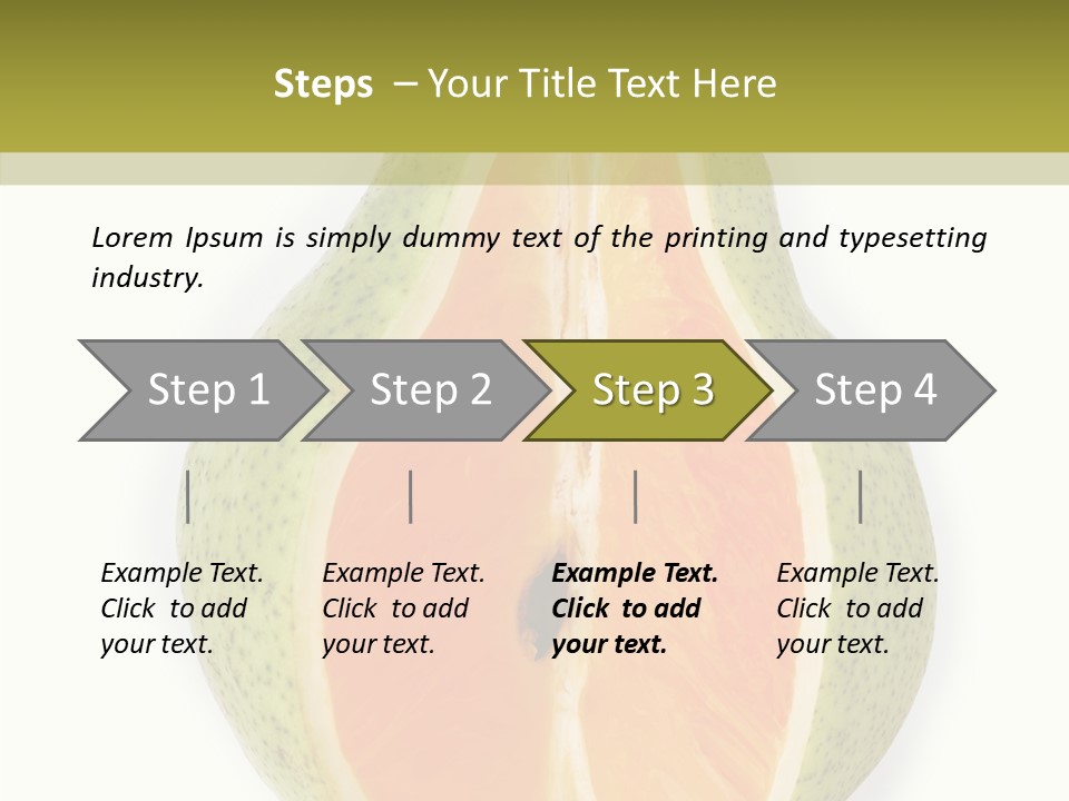 Sweet Pear Stem PowerPoint Template