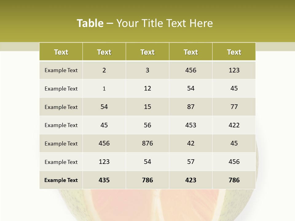 Sweet Pear Stem PowerPoint Template