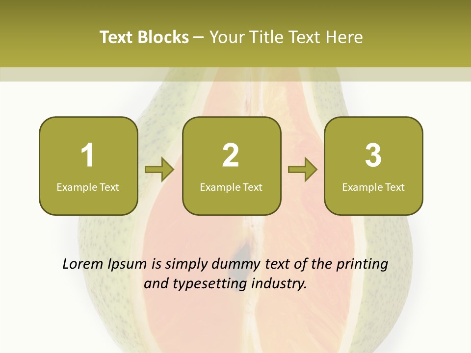 Sweet Pear Stem PowerPoint Template