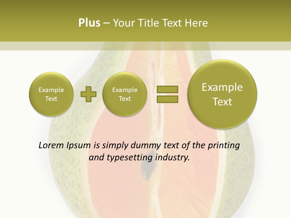 Sweet Pear Stem PowerPoint Template
