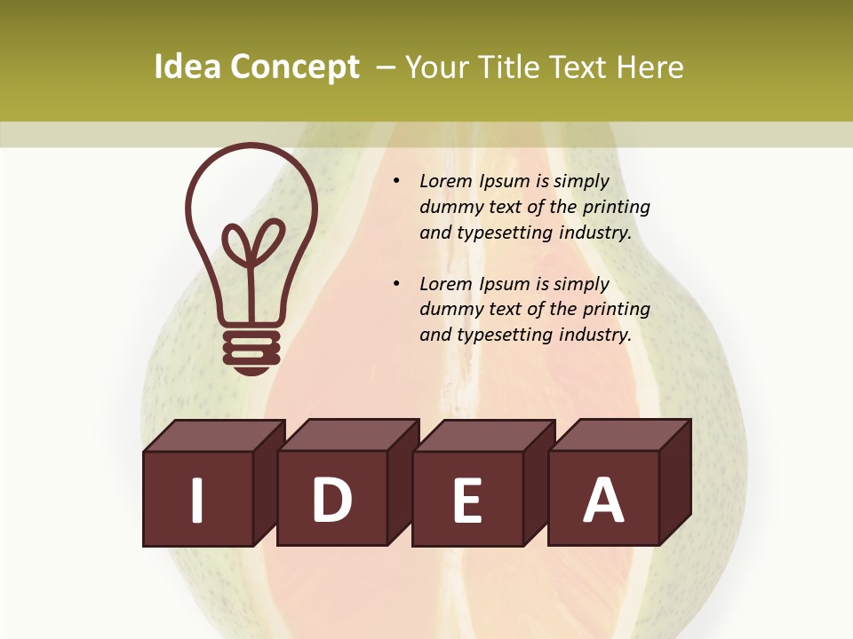 Sweet Pear Stem PowerPoint Template