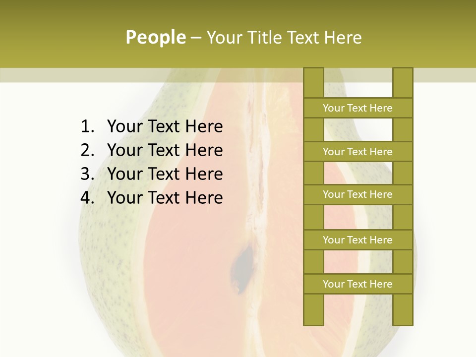 Sweet Pear Stem PowerPoint Template
