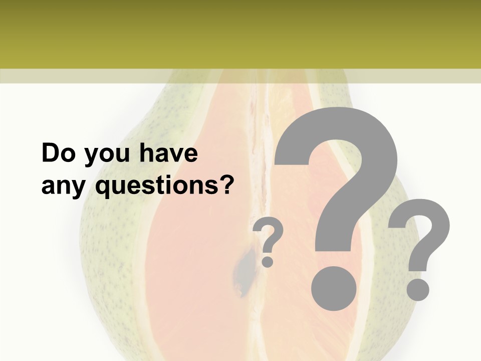 Sweet Pear Stem PowerPoint Template