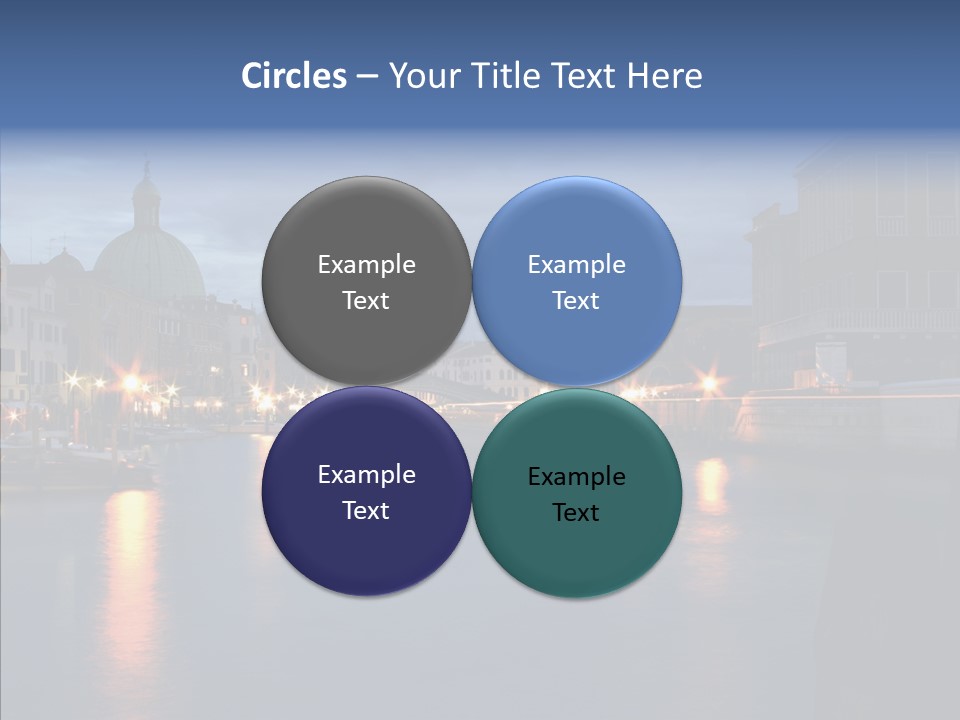 Town Panorama Old PowerPoint Template