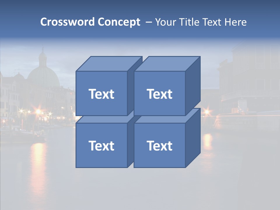Town Panorama Old PowerPoint Template