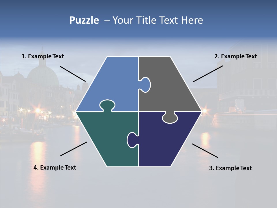 Town Panorama Old PowerPoint Template