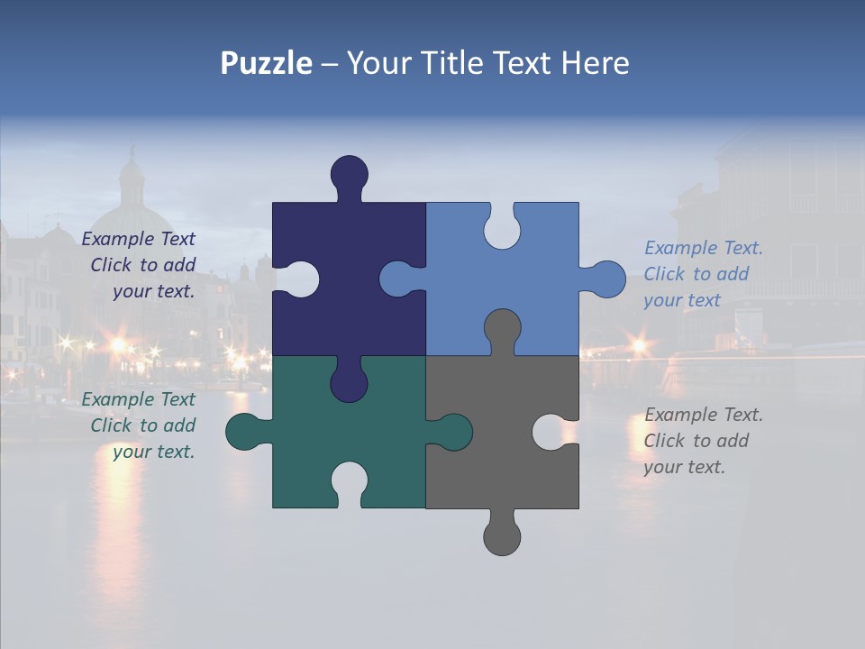 Town Panorama Old PowerPoint Template