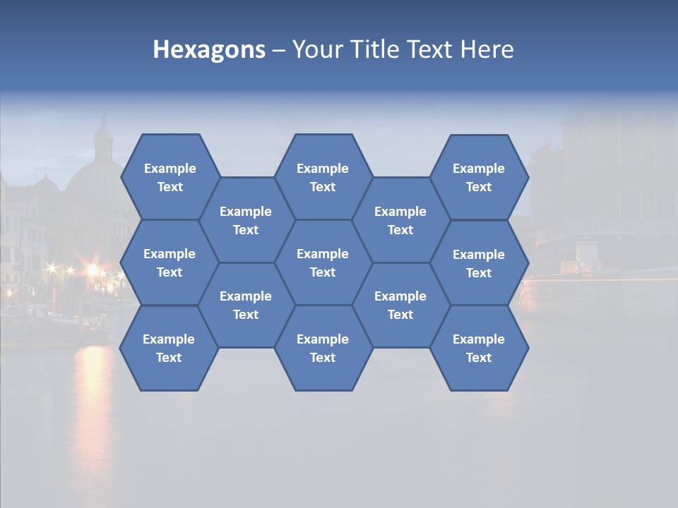 Town Panorama Old PowerPoint Template