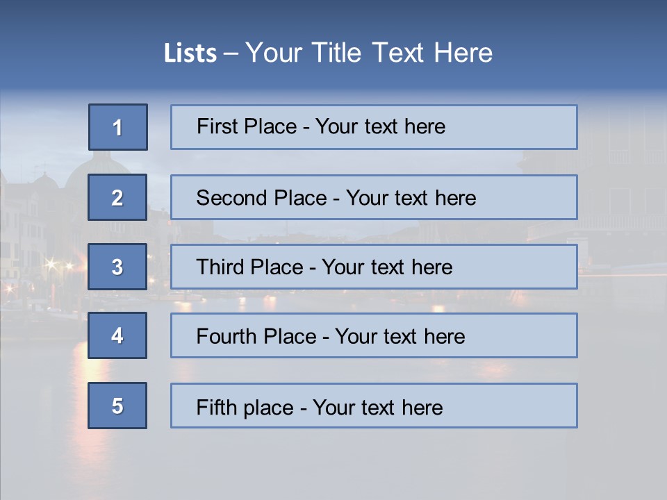 Town Panorama Old PowerPoint Template