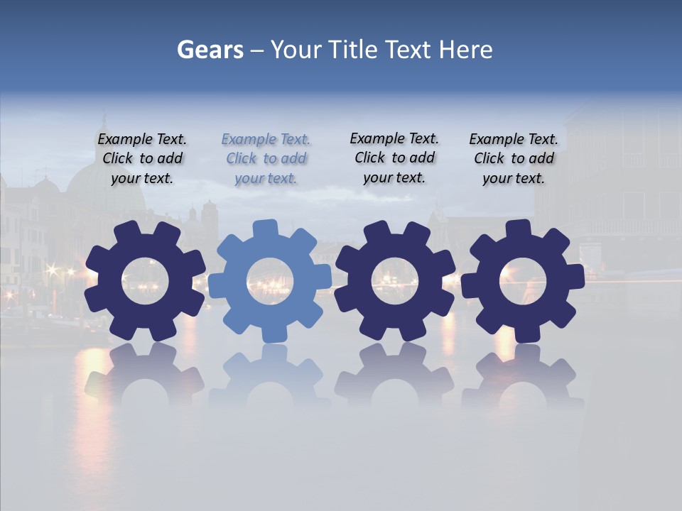 Town Panorama Old PowerPoint Template