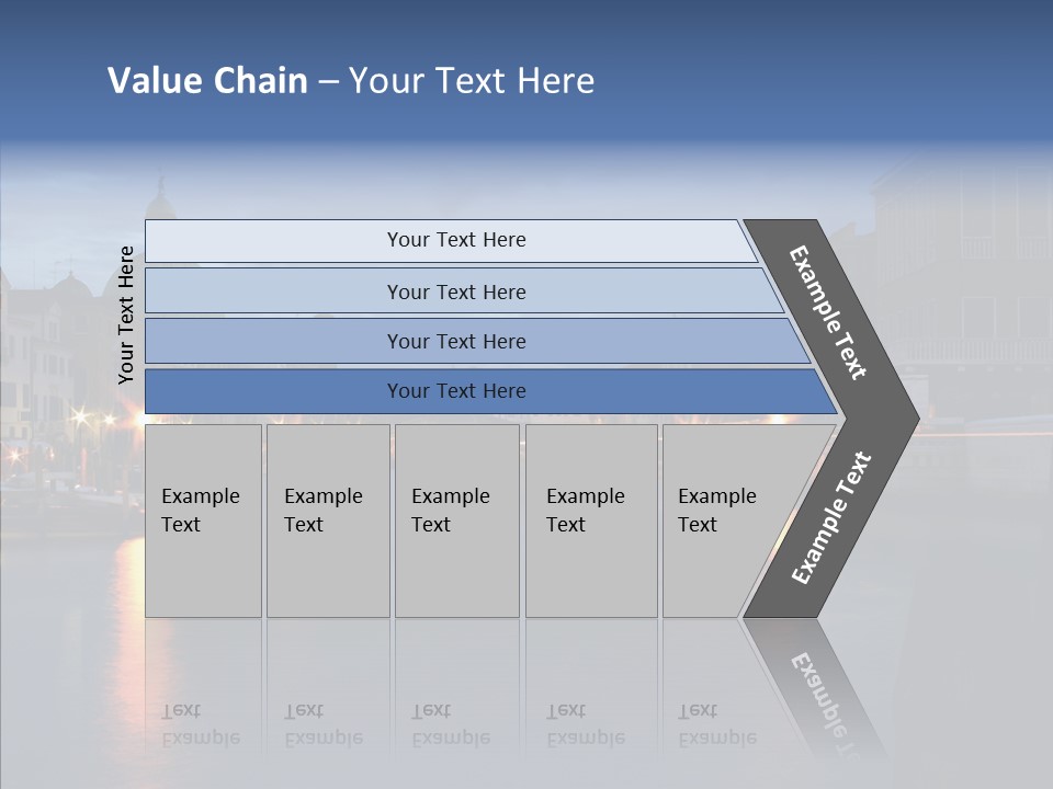 Town Panorama Old PowerPoint Template