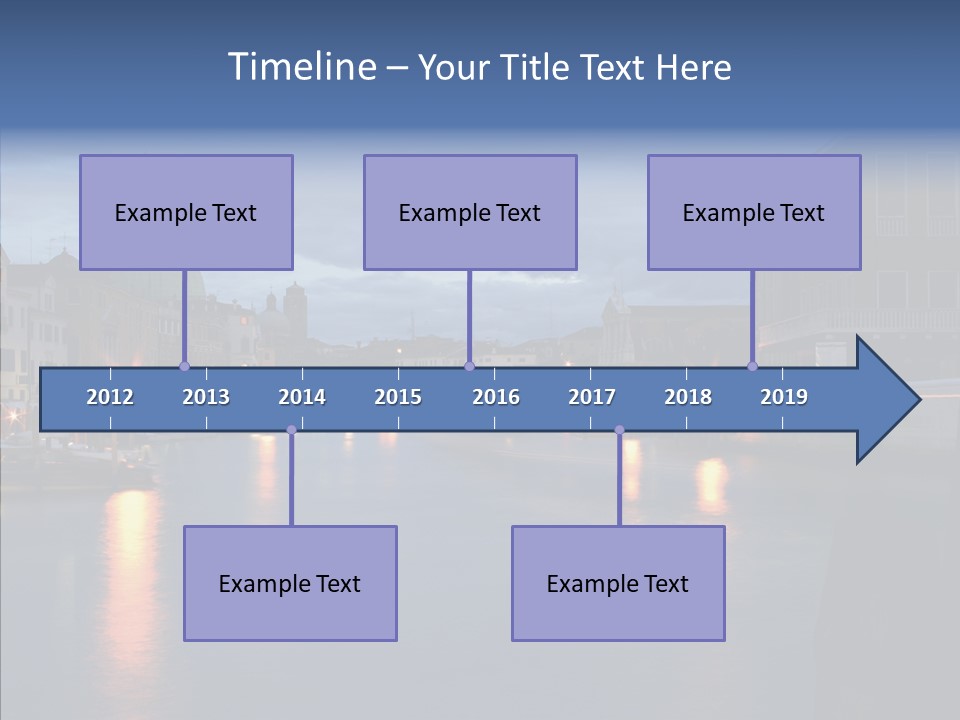 Town Panorama Old PowerPoint Template