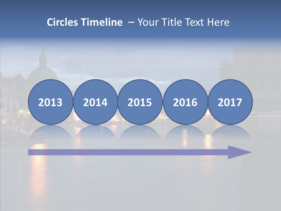 Town Panorama Old PowerPoint Template