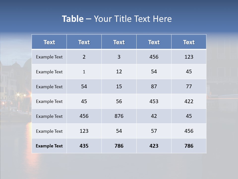 Town Panorama Old PowerPoint Template
