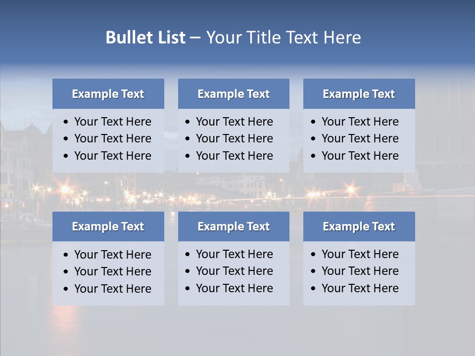 Town Panorama Old PowerPoint Template