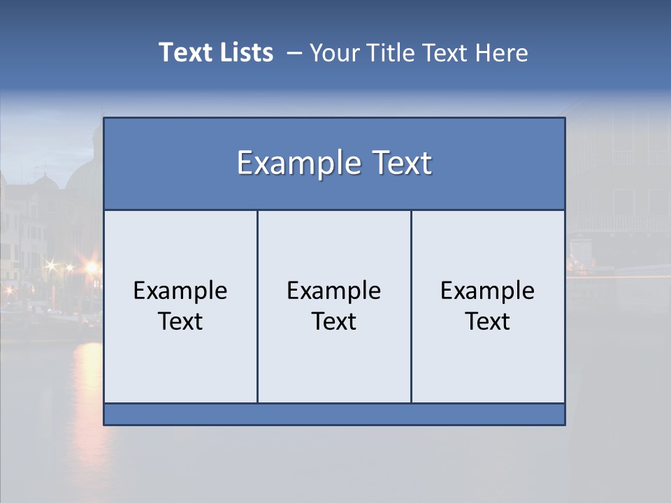 Town Panorama Old PowerPoint Template