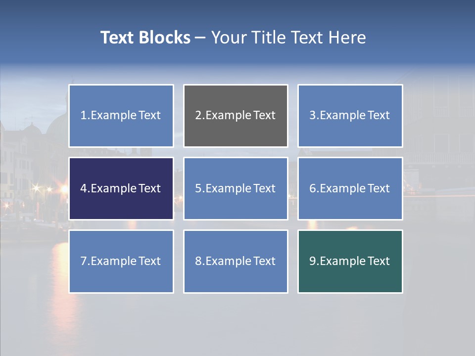 Town Panorama Old PowerPoint Template