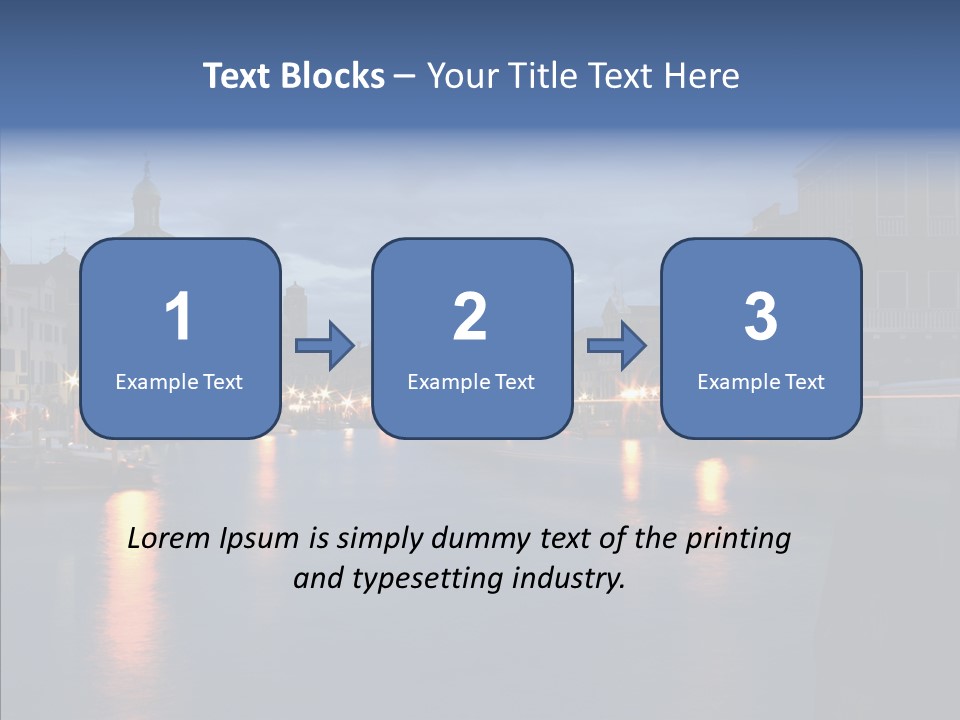 Town Panorama Old PowerPoint Template