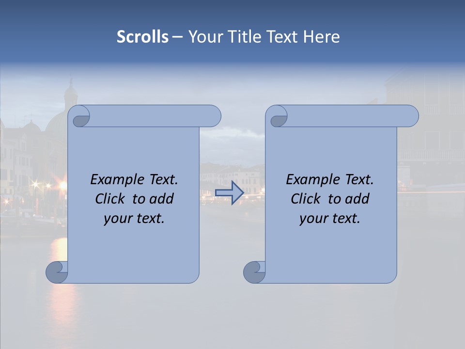 Town Panorama Old PowerPoint Template