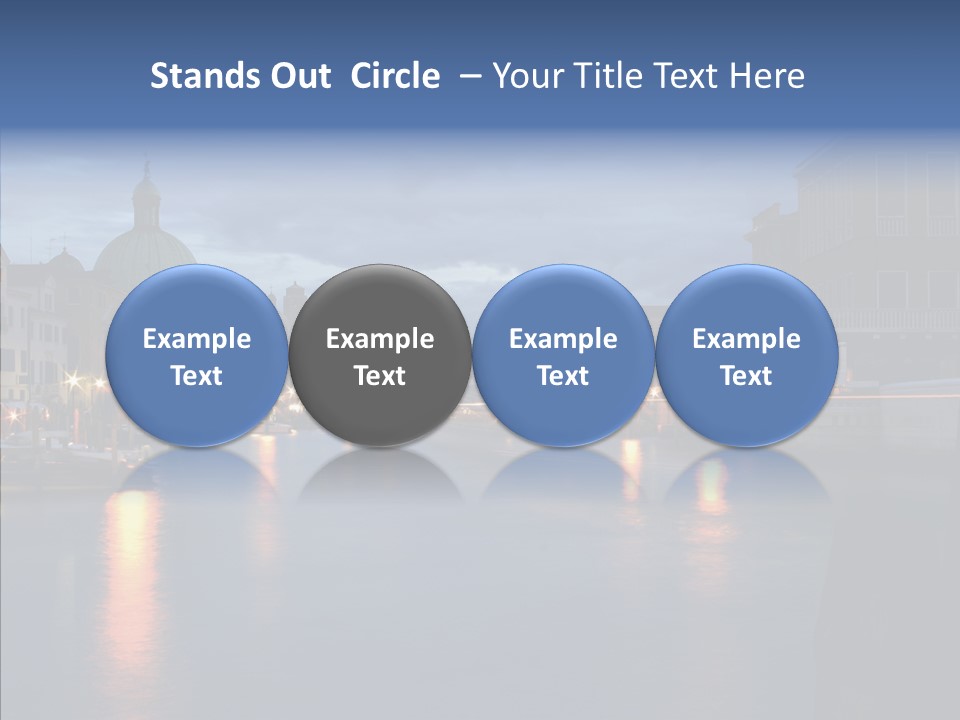 Town Panorama Old PowerPoint Template