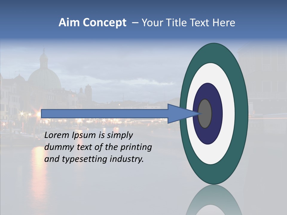 Town Panorama Old PowerPoint Template