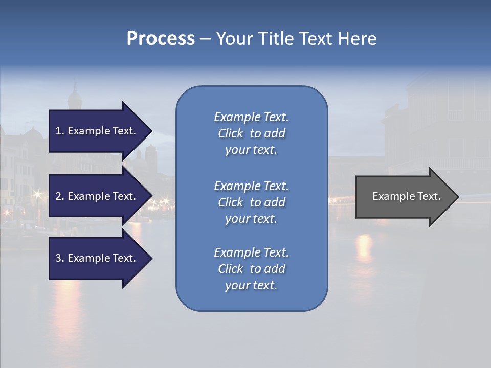 Town Panorama Old PowerPoint Template