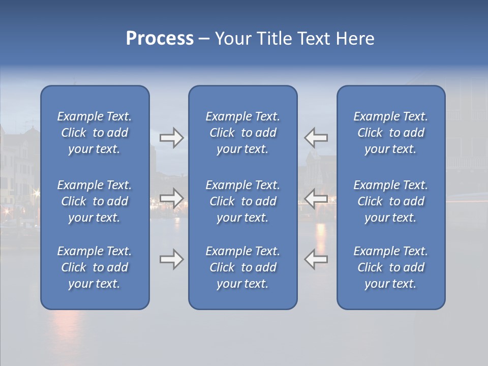 Town Panorama Old PowerPoint Template