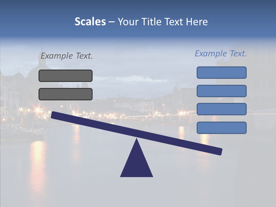 Town Panorama Old PowerPoint Template