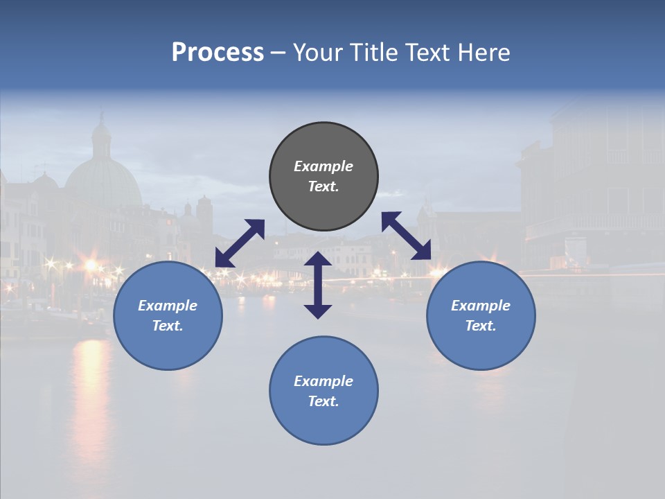 Town Panorama Old PowerPoint Template