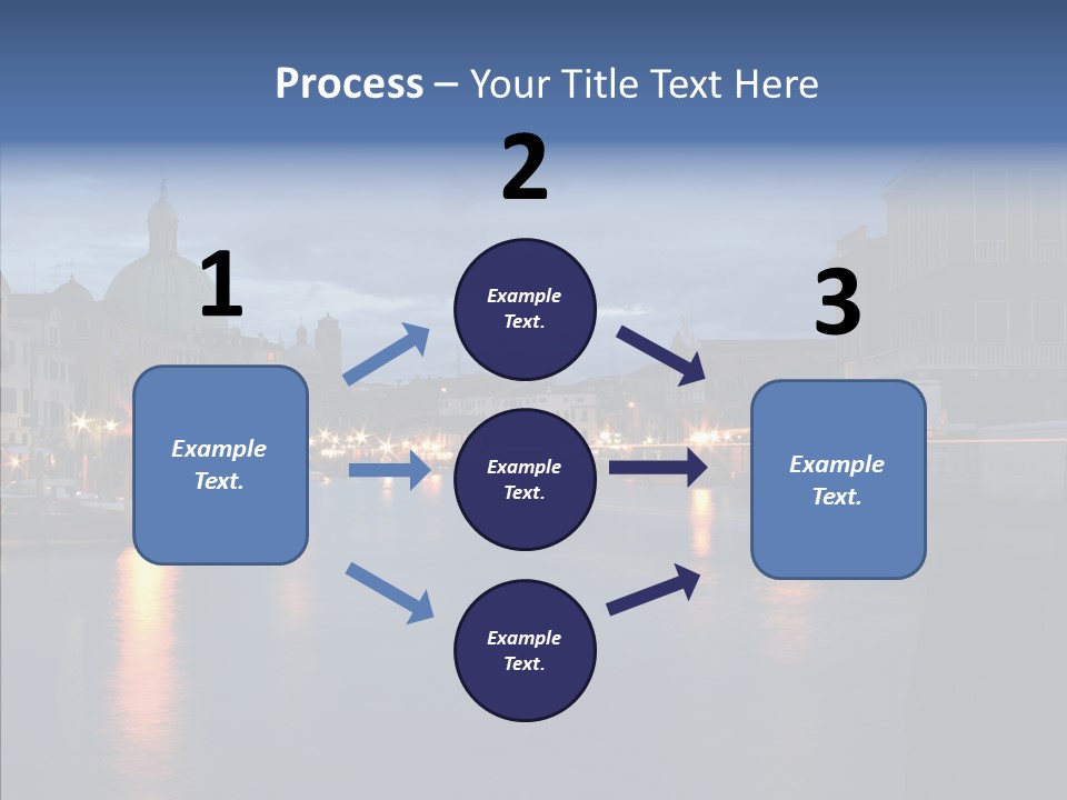 Town Panorama Old PowerPoint Template
