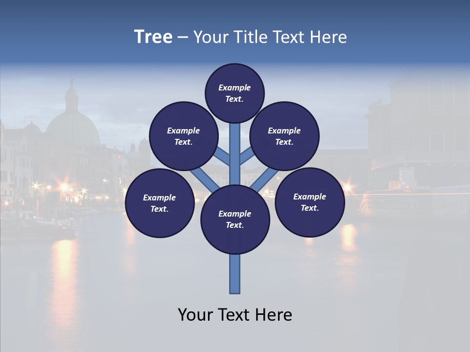 Town Panorama Old PowerPoint Template