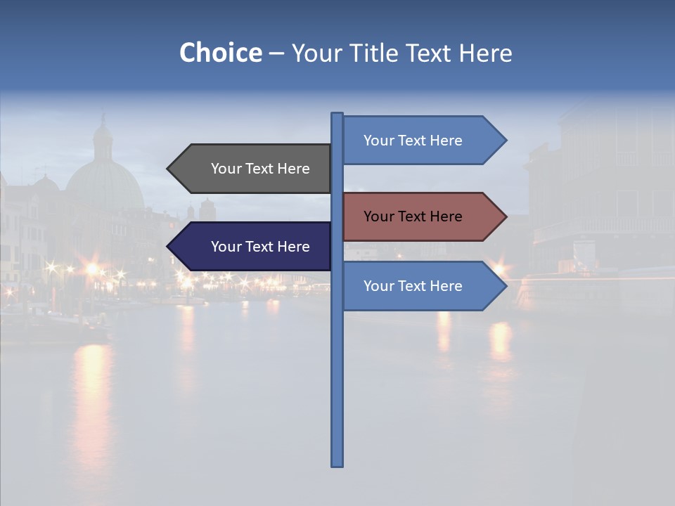 Town Panorama Old PowerPoint Template