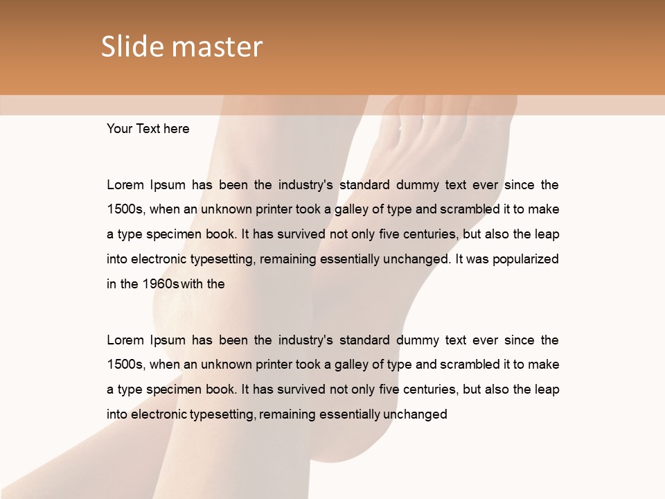 Nail Foot Girl PowerPoint Template