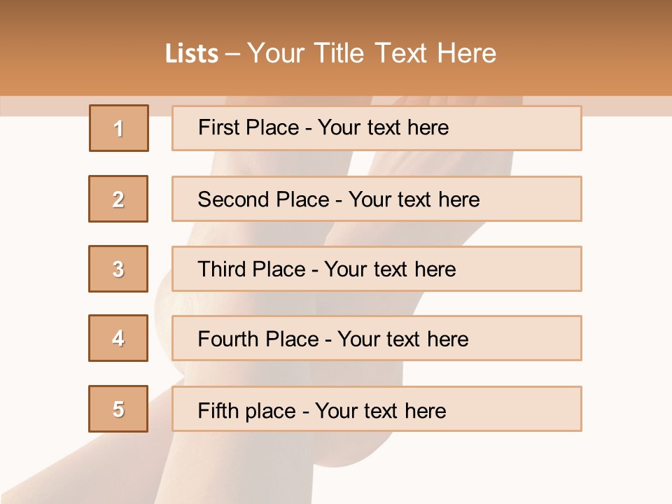 Nail Foot Girl PowerPoint Template