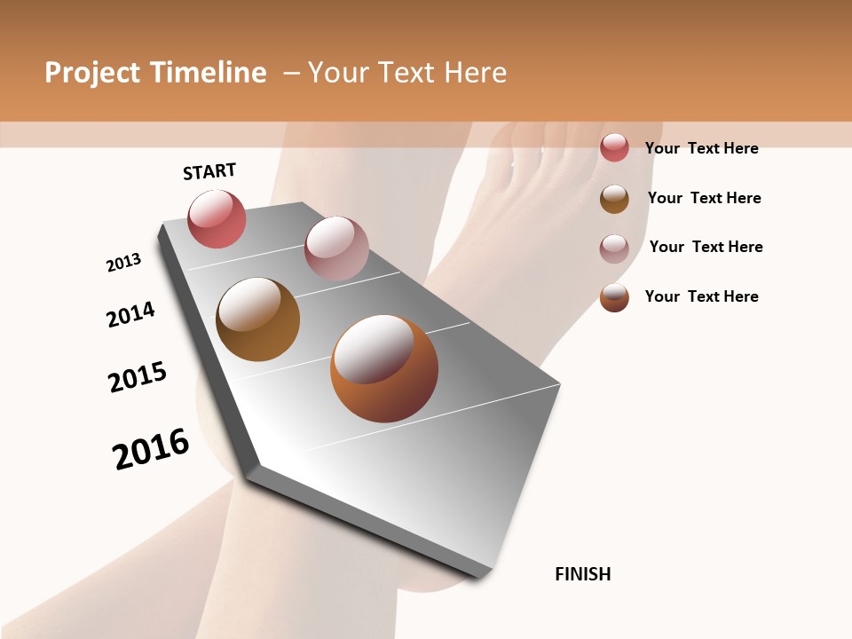 Nail Foot Girl PowerPoint Template