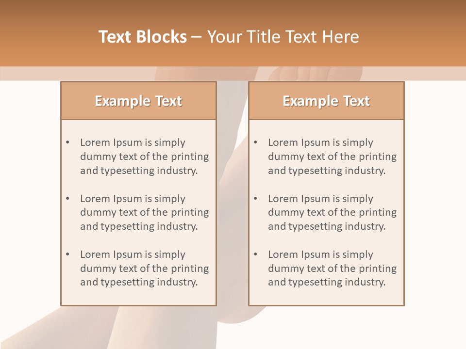 Nail Foot Girl PowerPoint Template