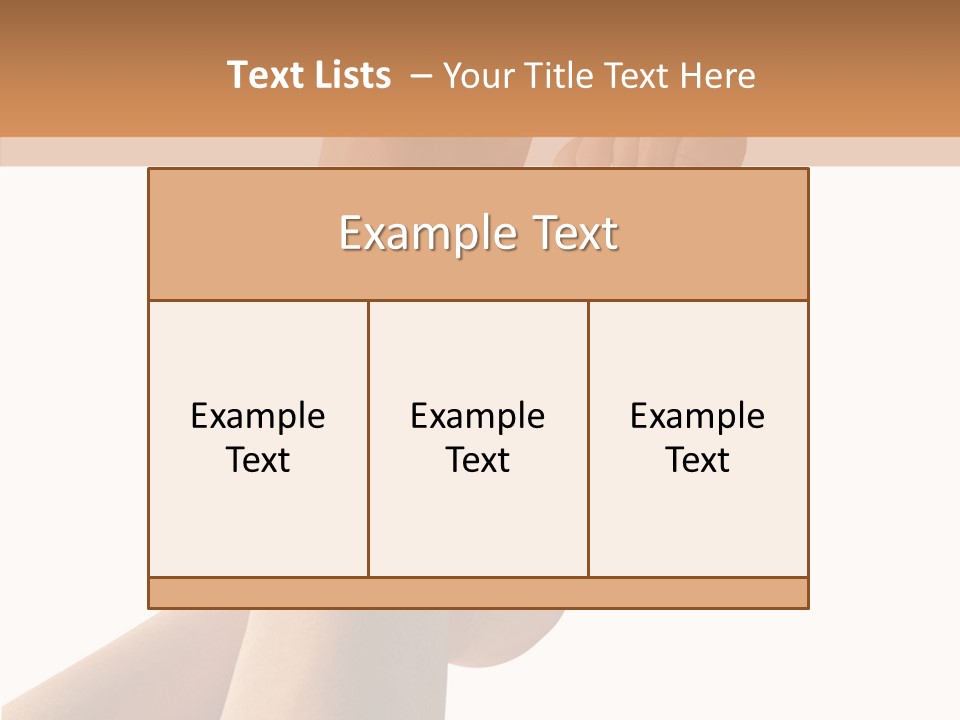 Nail Foot Girl PowerPoint Template