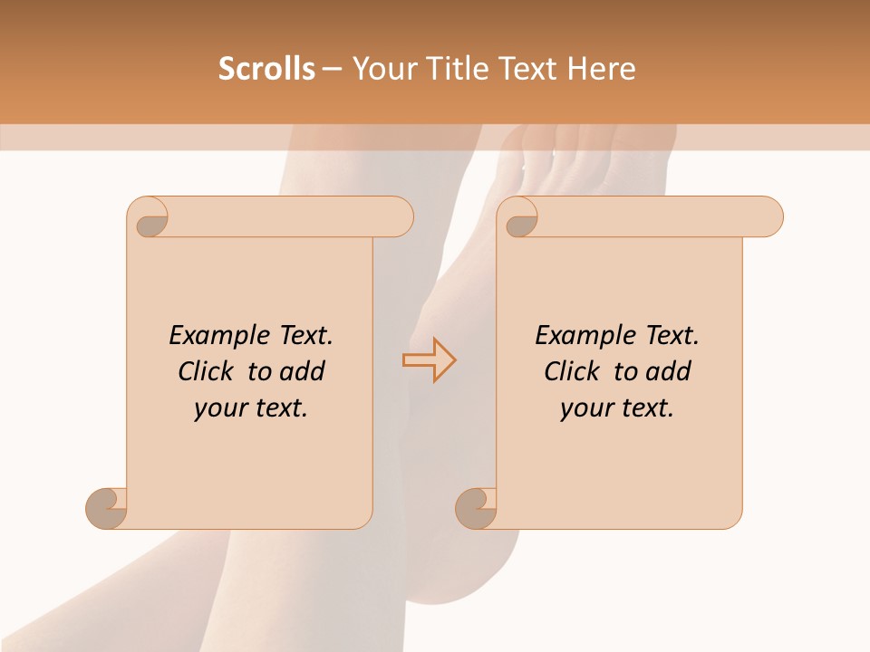 Nail Foot Girl PowerPoint Template