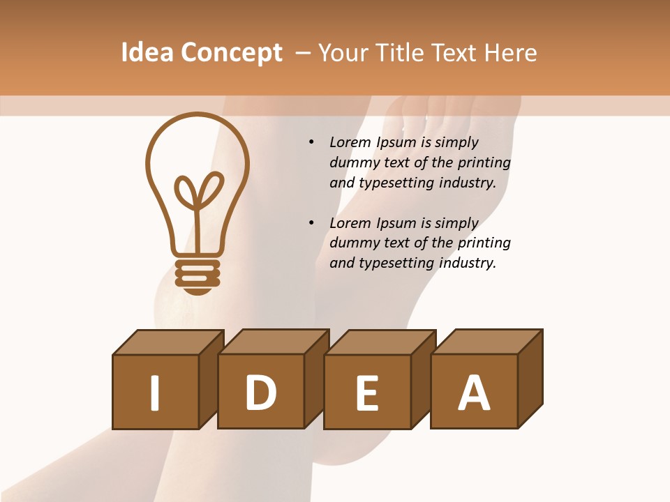 Nail Foot Girl PowerPoint Template