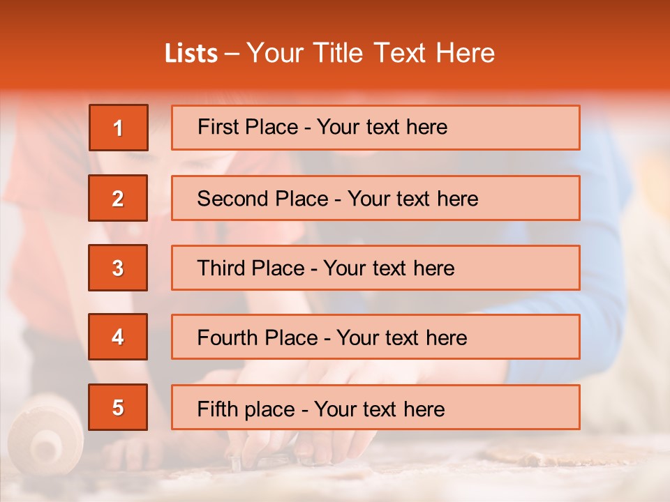Preparation Happy Sweet PowerPoint Template