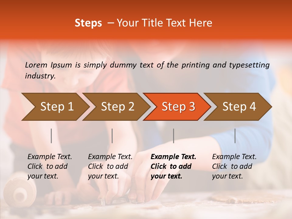 Preparation Happy Sweet PowerPoint Template