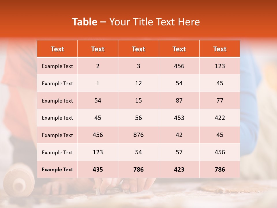 Preparation Happy Sweet PowerPoint Template