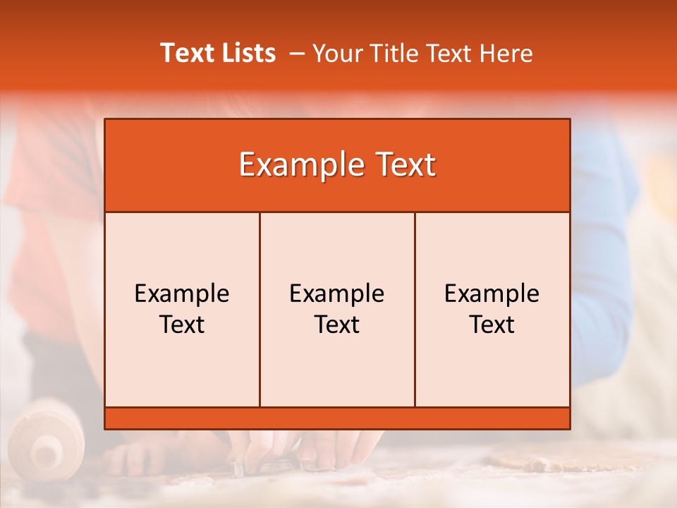 Preparation Happy Sweet PowerPoint Template