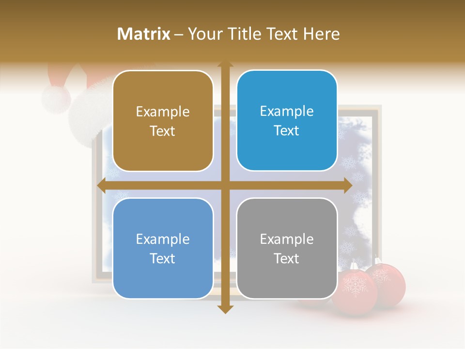 Silver Blue Santa PowerPoint Template